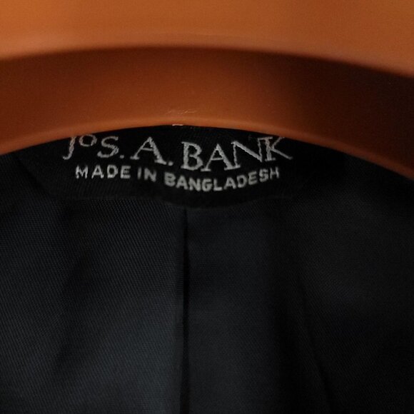 Jos. A. Bank Men's Blue Pinstripe Wool, Cashmere Suit Jacket Size 42L - Picture 8 of 9